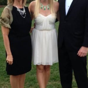 Erin Fetherston White Chiffon Cocktail Dress, 4